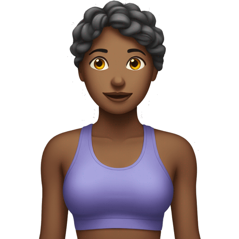 Woman at the gym emoji