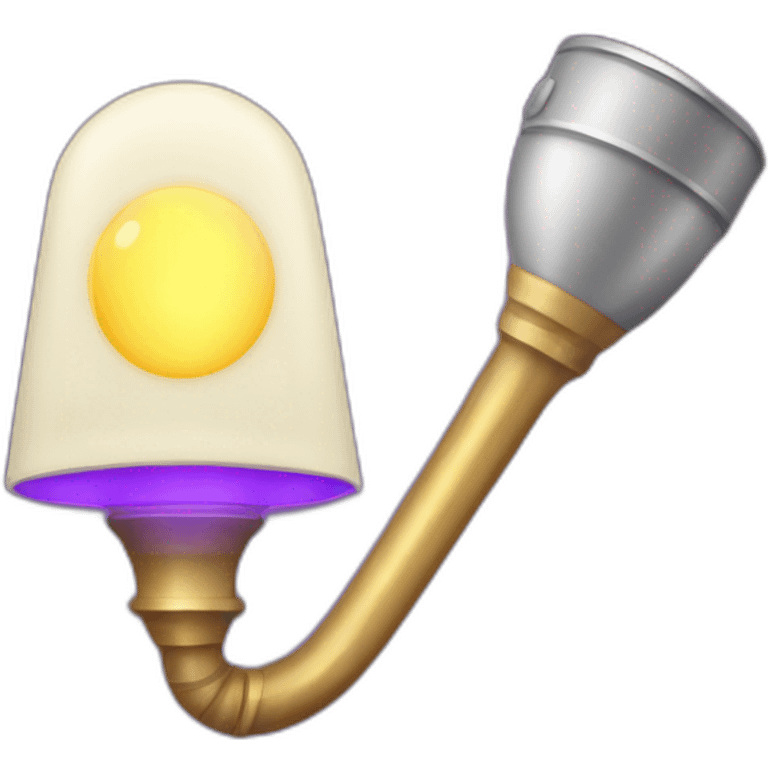 a lamp torch with ultra violet light emoji