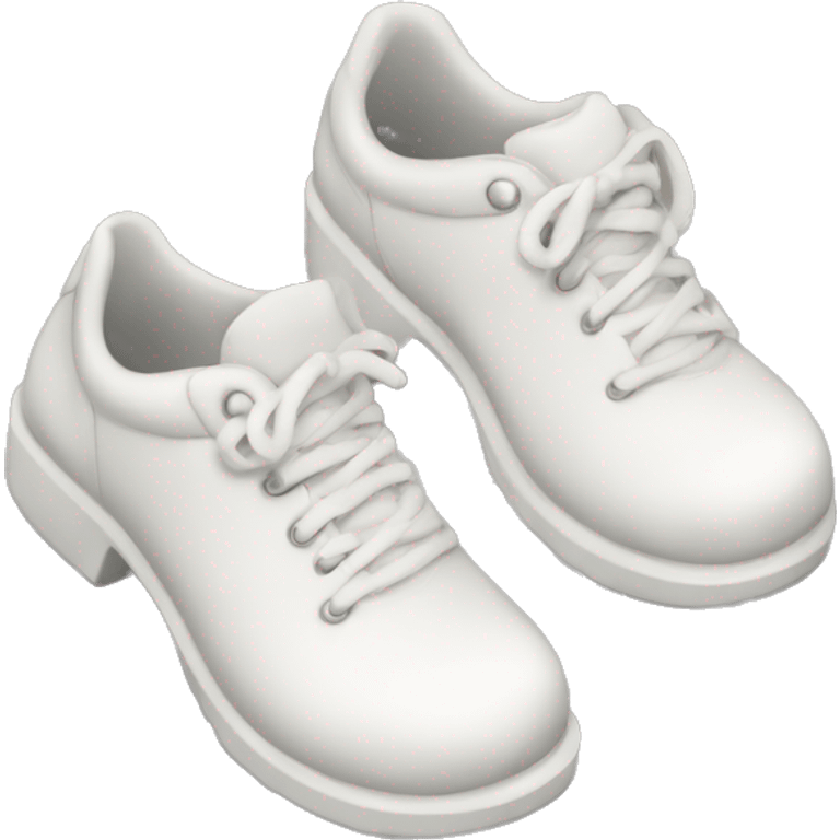 White chunky shoes emoji