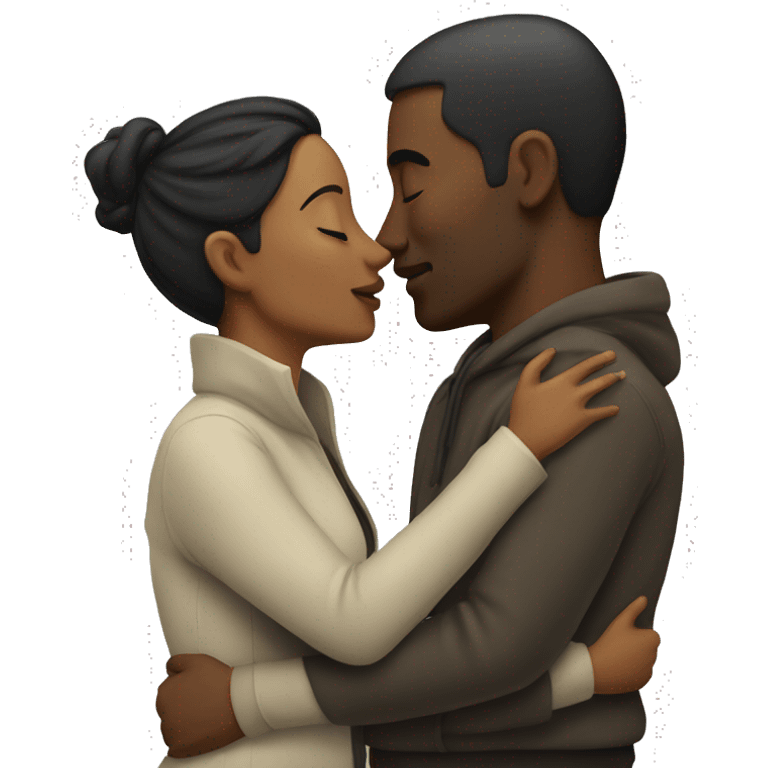 Man and woman kissing emoji