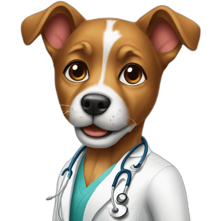 doctor-dog emoji