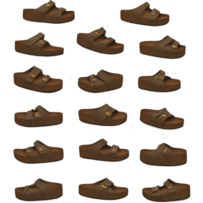 Brown Birkenstocks  emoji