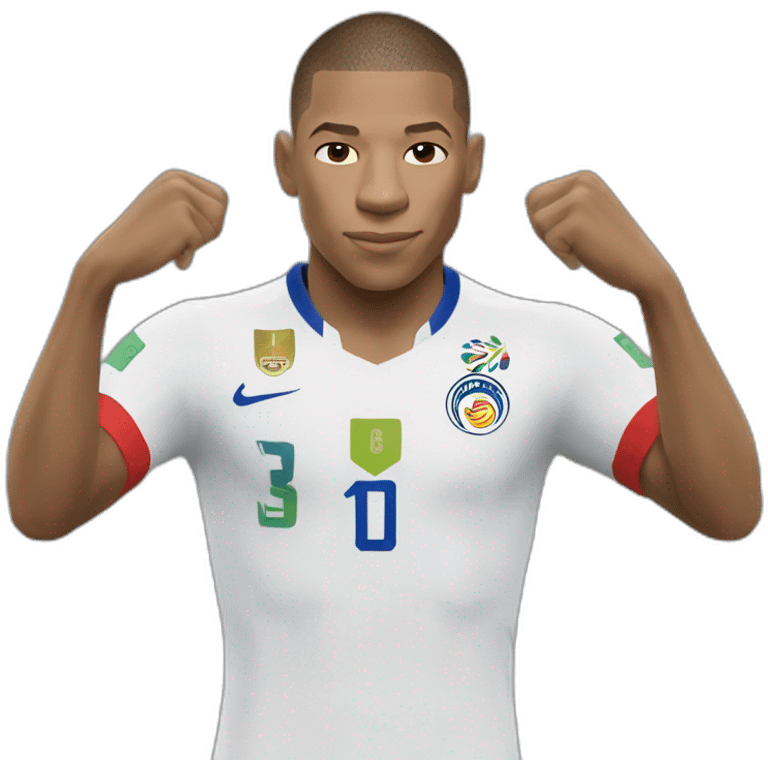 Mbappe soulevant la Coupe du monde emoji