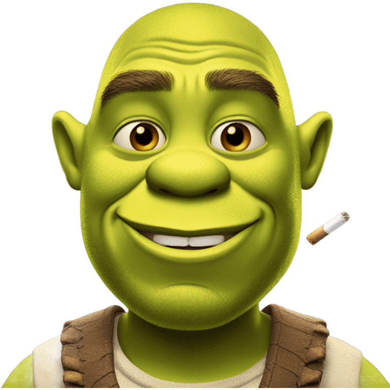 Shrek smoking  emoji