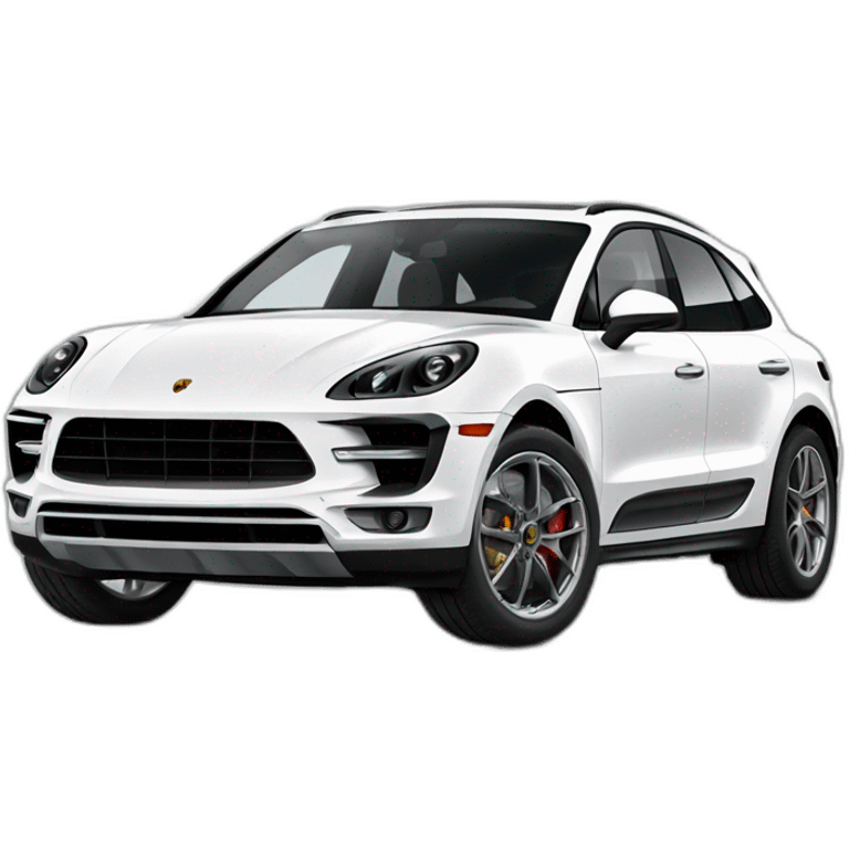 Porsche macan white turbo emoji