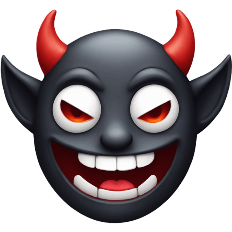 Funny smiling devil  emoji