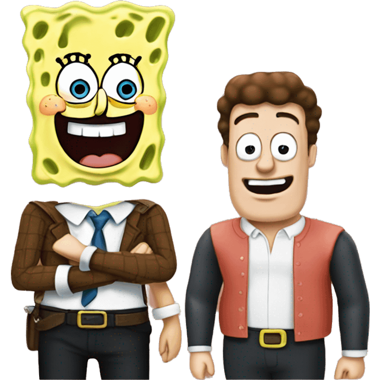 SpongeBob with Patrick  emoji