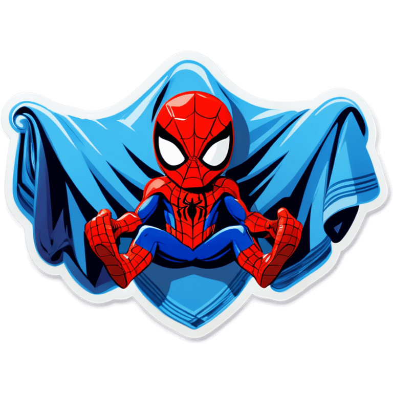 Spiderman in a towel emoji