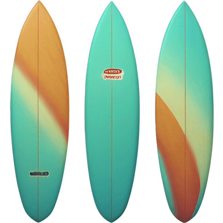 Retro surfboard  emoji