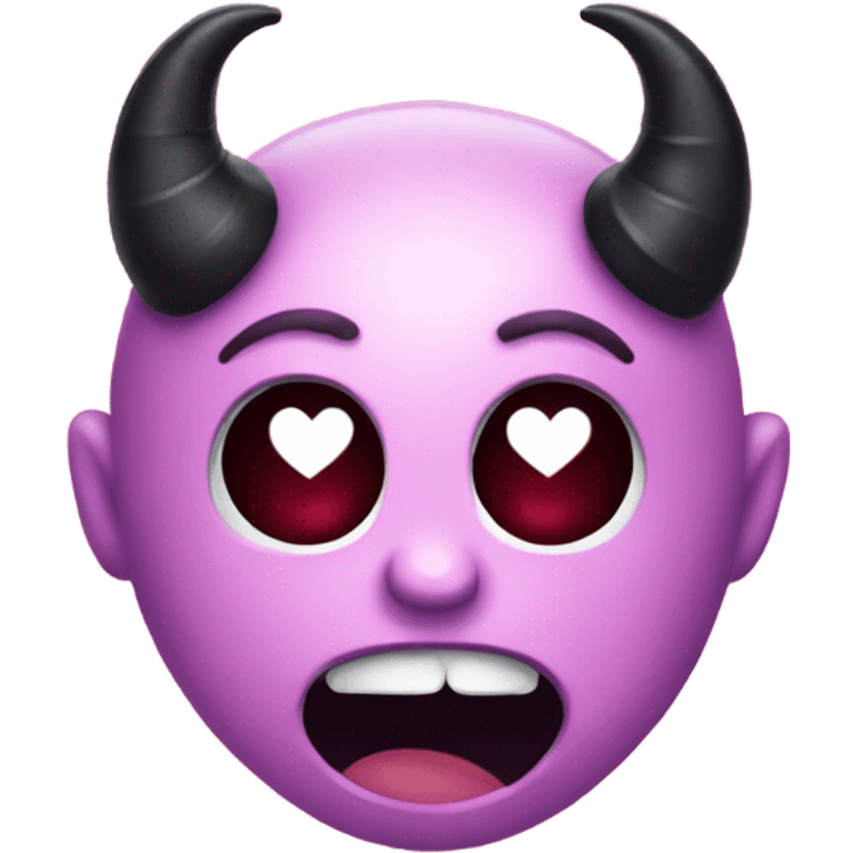 Heart with devil horns emoji