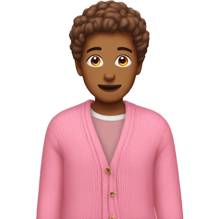 pink cardigan  emoji