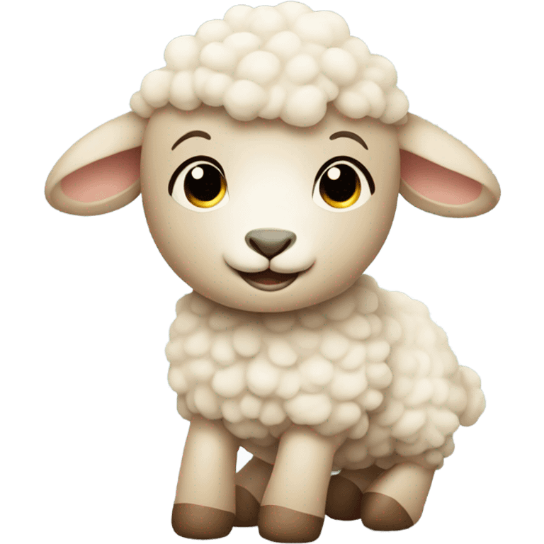 Beige lamb  emoji