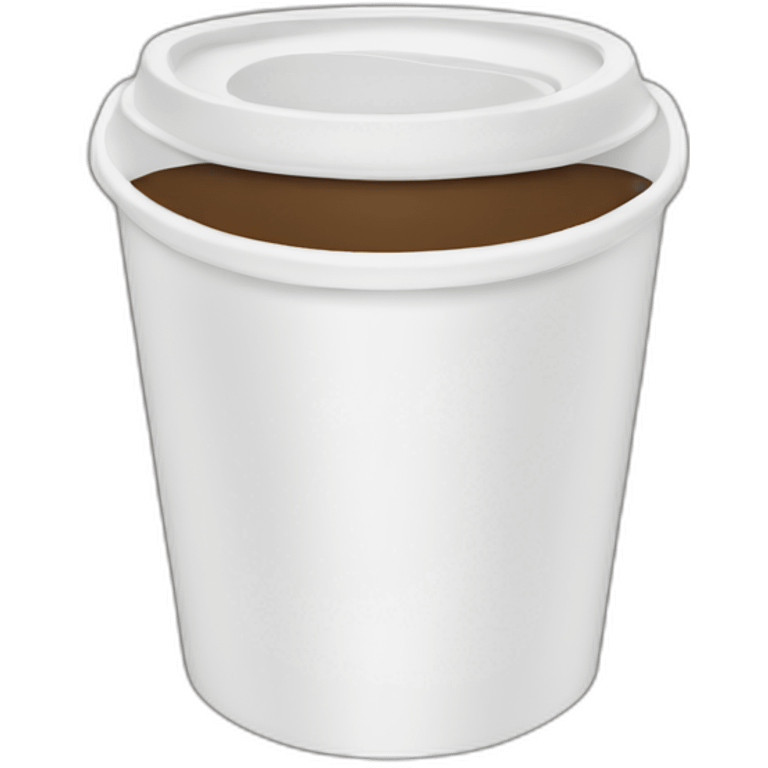 white paper coffee cup emoji