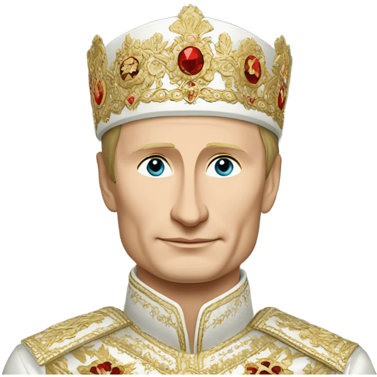 vladimir putin in Romanov dress full body emoji