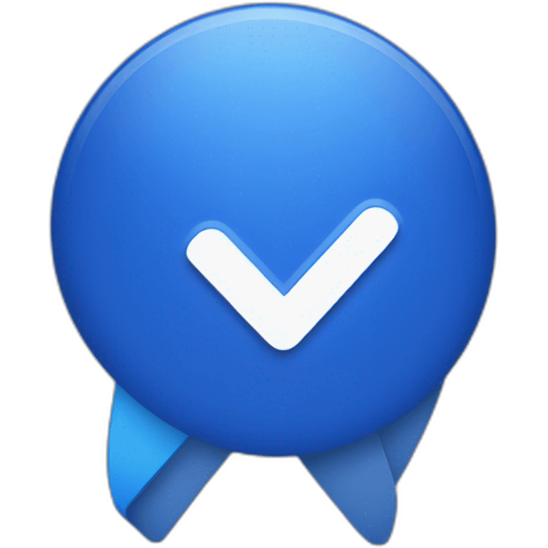 Facebook verified blue tick emoji