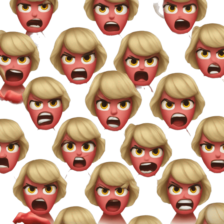 Taylor Swift red angry emoji