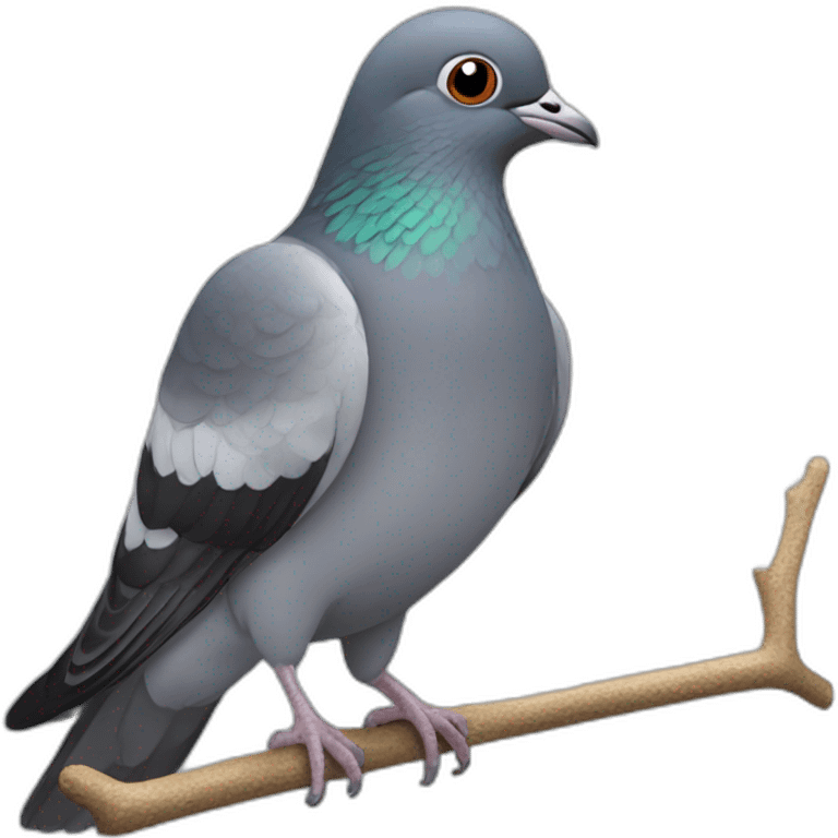 Pigeon fantail emoji