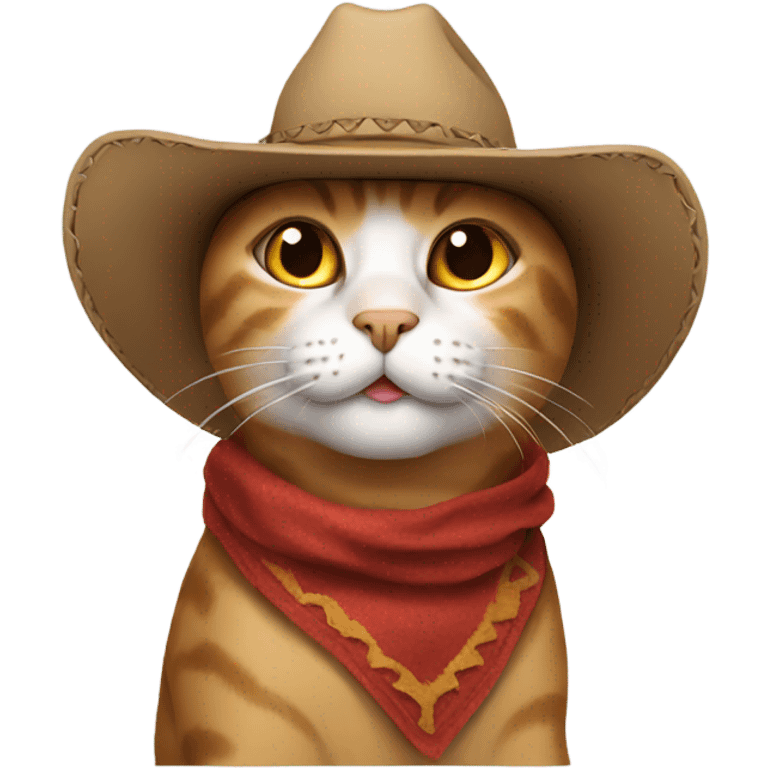 cat with a cowboy hat emoji