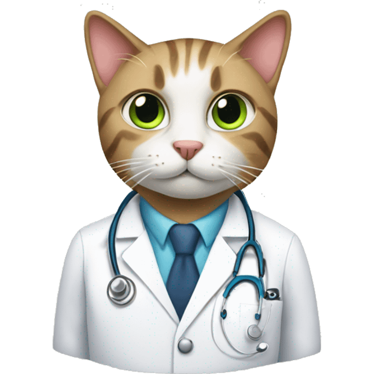 Cat doctor emoji