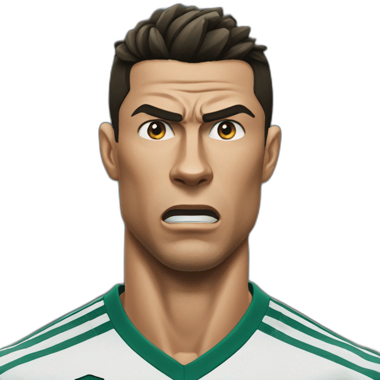 cristiano ronaldo angry emoji