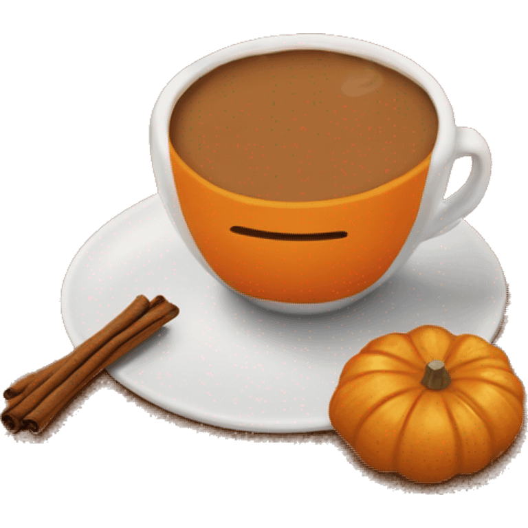 Pumkin spice coffy emoji