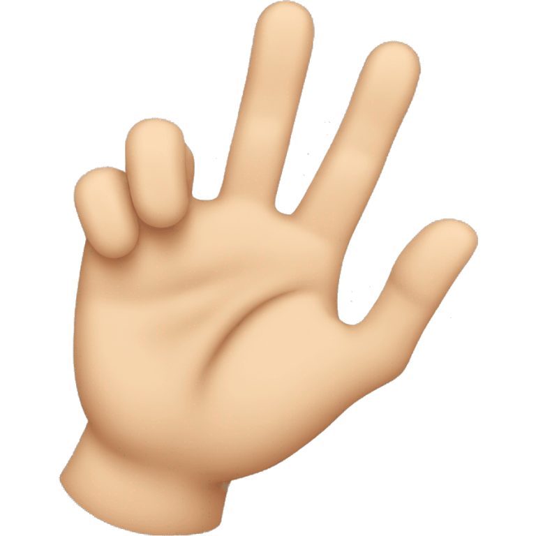 Hand with thumb and little finger up emoji