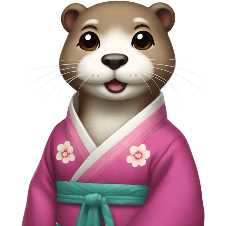 An Korean hanbok otter emoji