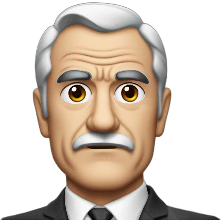 sean connery serious cartoon wearing suit emoji