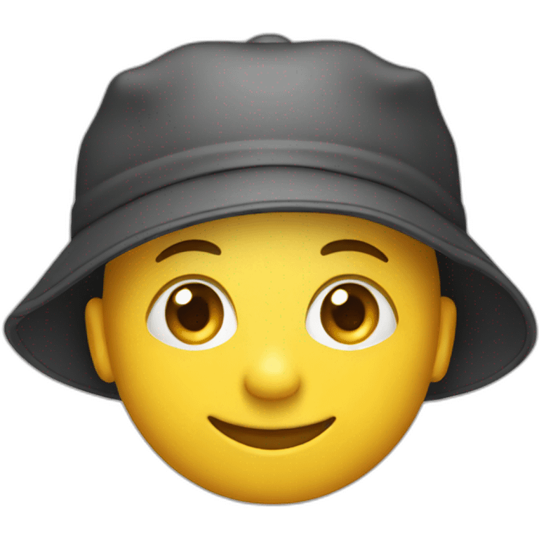 smiley pupil in school cap emoji