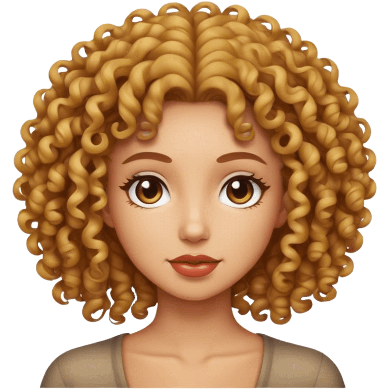 Mujer crespa  emoji