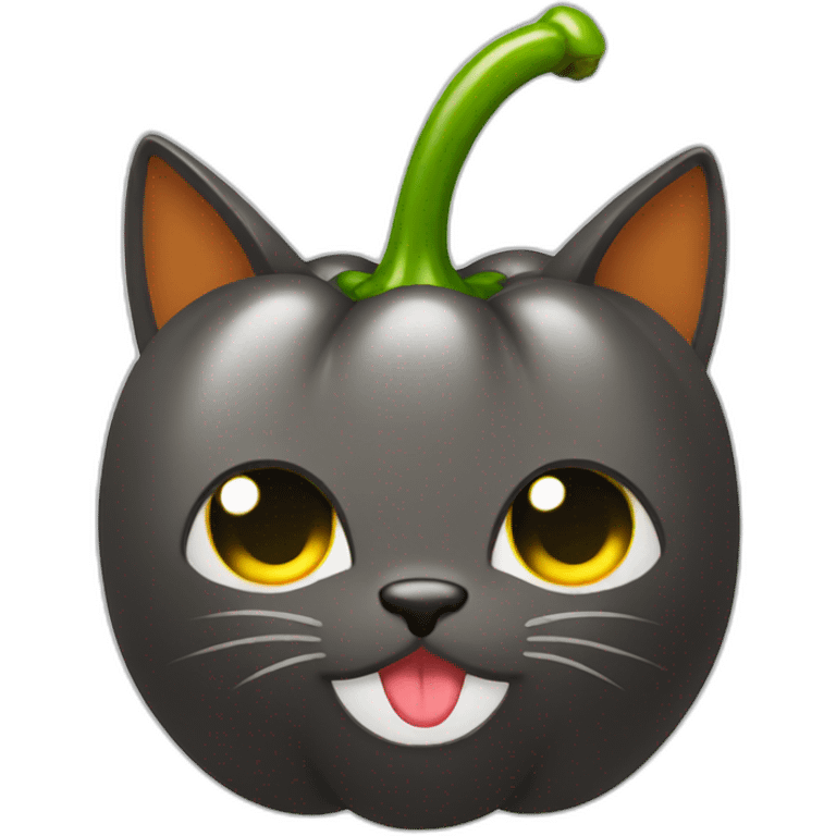 pepper with face cat emoji