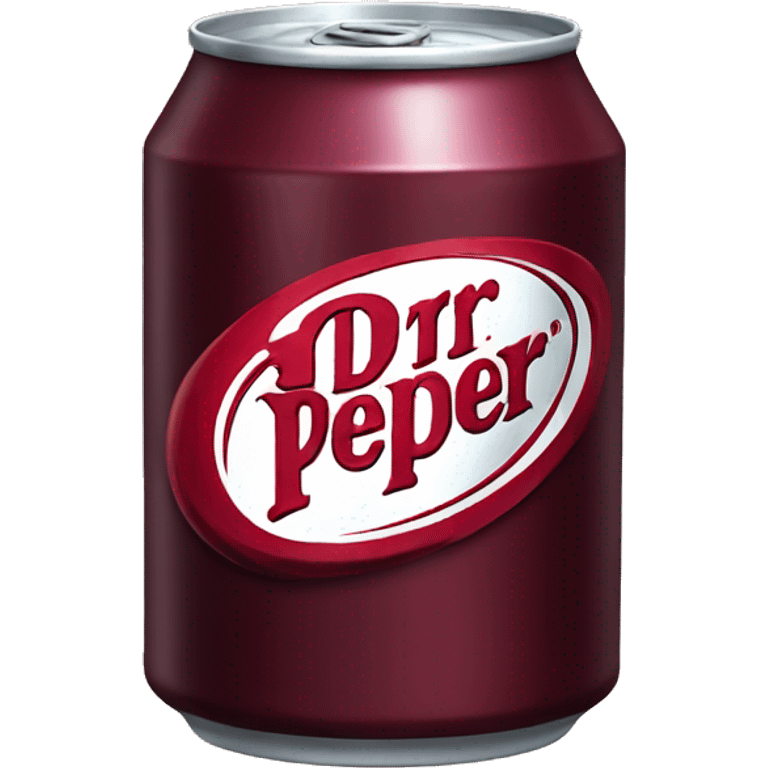 A Dr Pepper Can with a maroon bow on top emoji