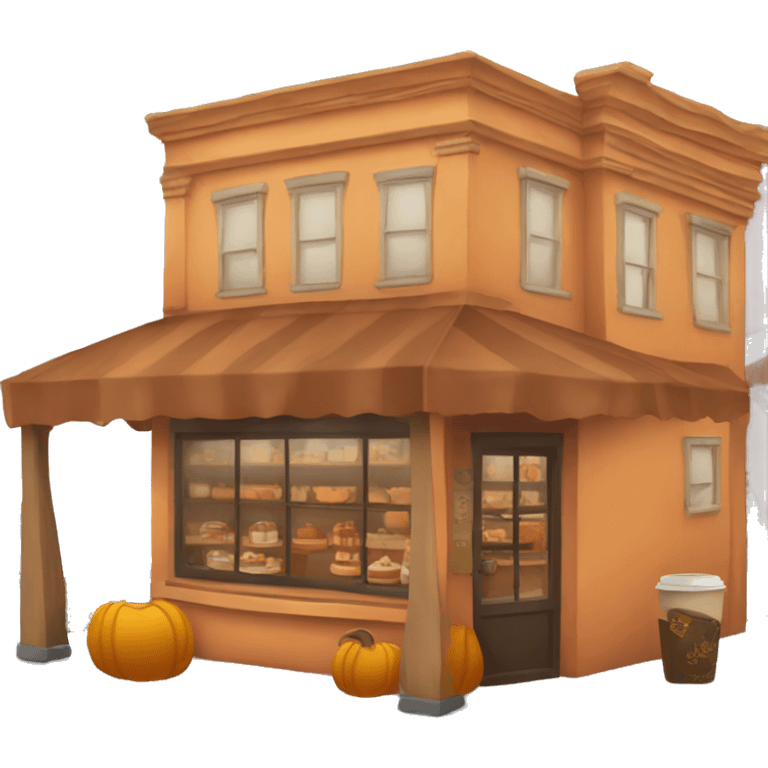 Pumpkin spice cafe emoji