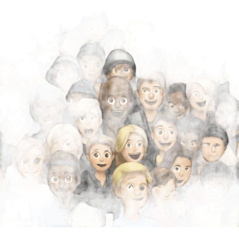 a crowded place emoji