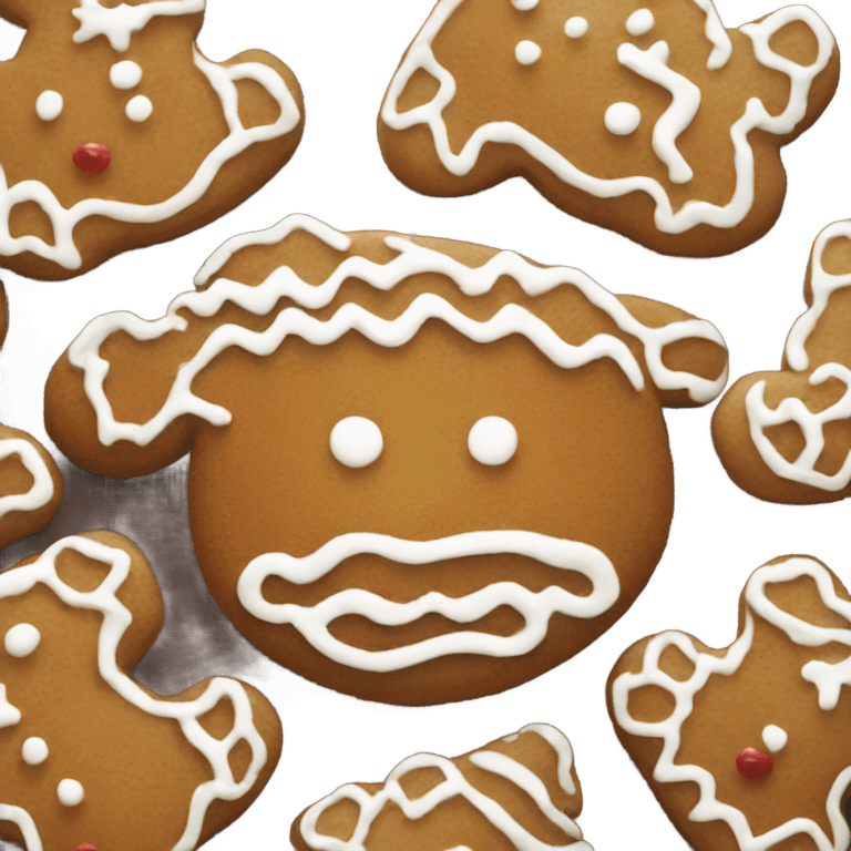 Gingerbread man cookie  emoji