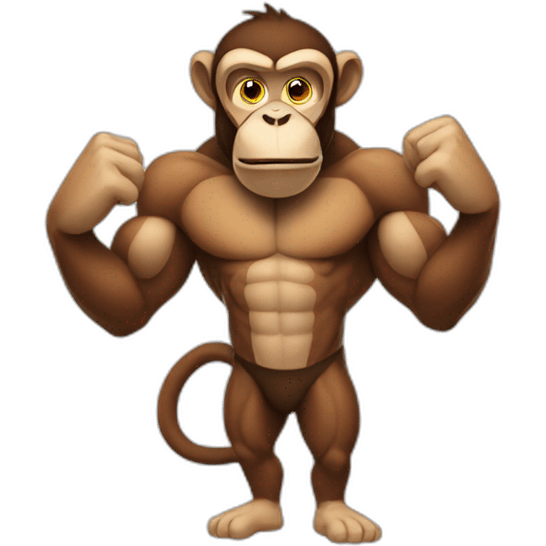 muscle monkey emoji