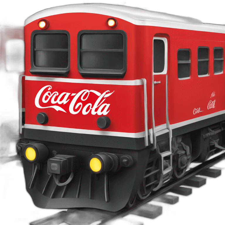 train filled with Coca cola emoji