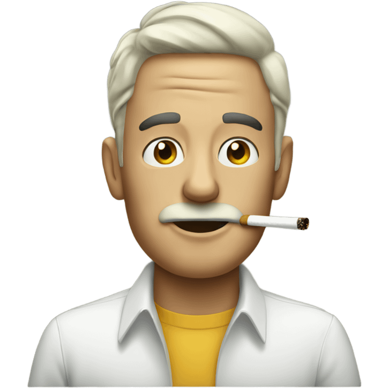 Guy smoking cigarettes  emoji