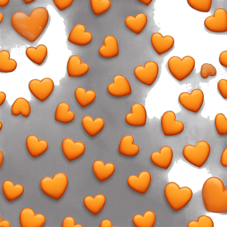 orange broken heart emoji