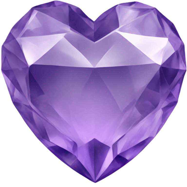 Violets crystal heart emoji