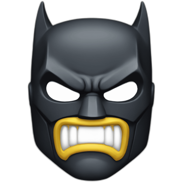 Batman mask angry emoji