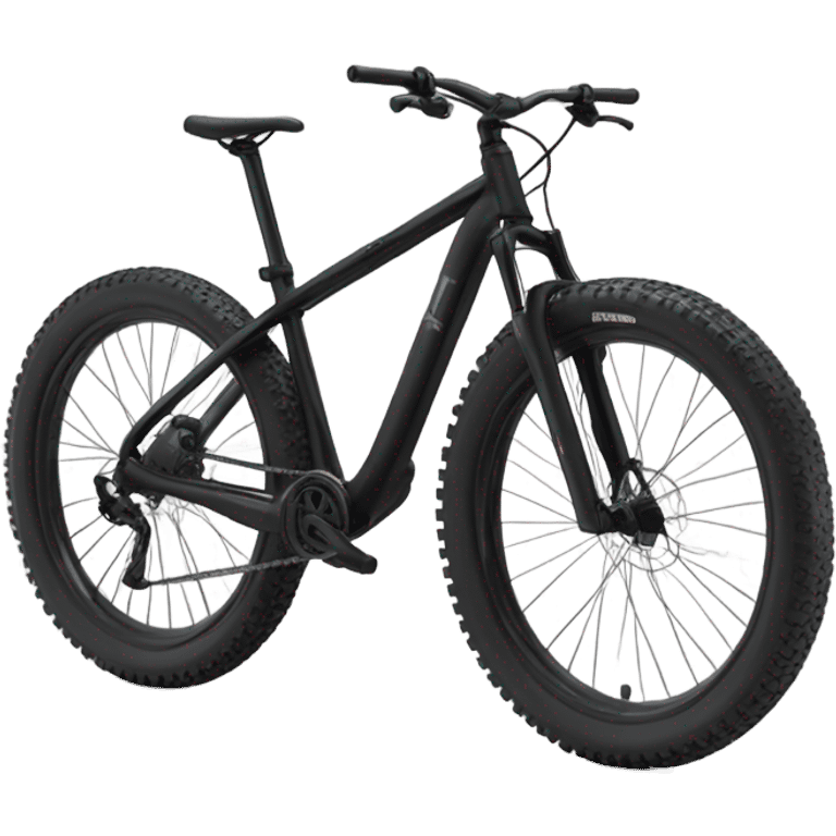 Black mountain bike emoji