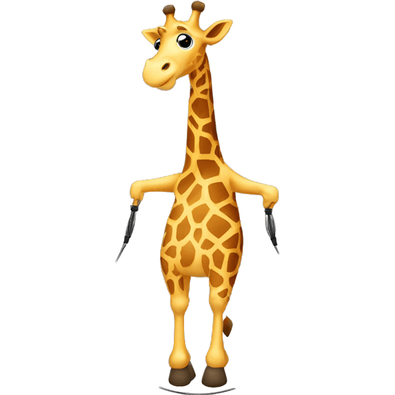 Giraffe jump rope  emoji