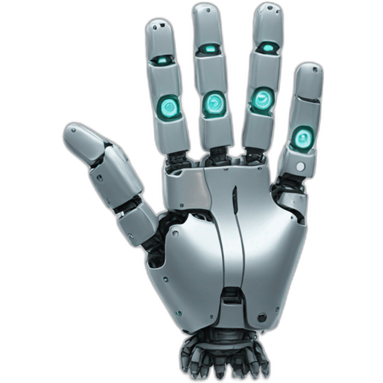 hand robot 2 fingers emoji