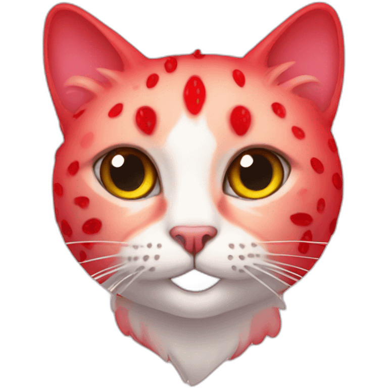 Strawberry cat emoji