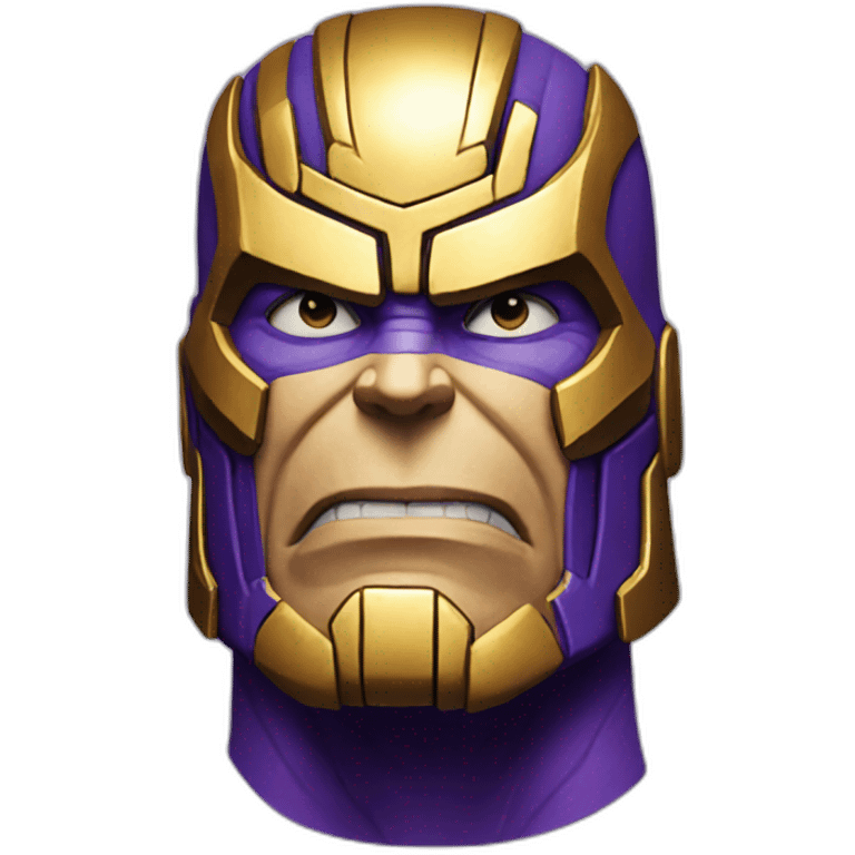 Thanos thinking face emoji