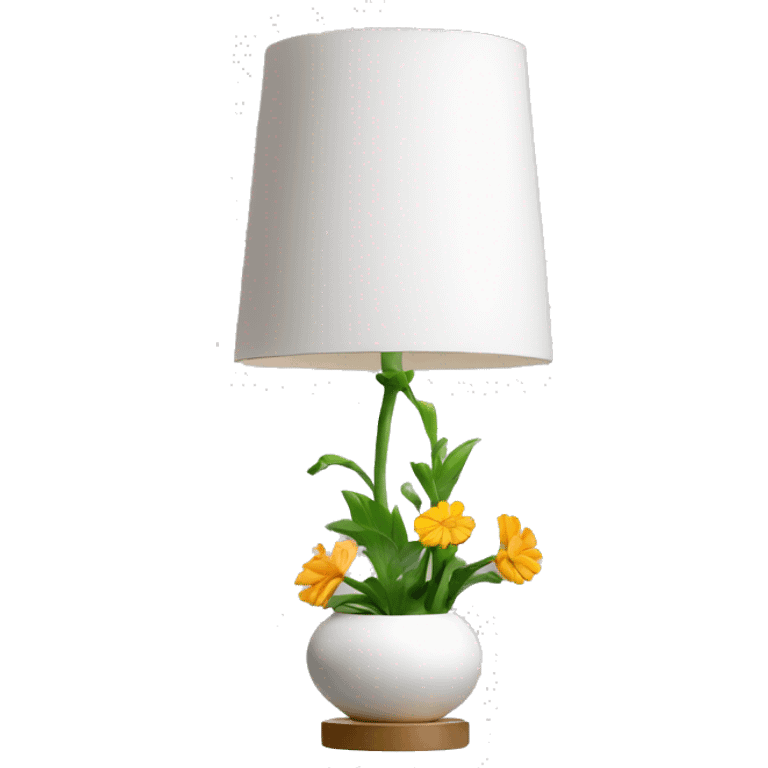 Flower lamp white emoji