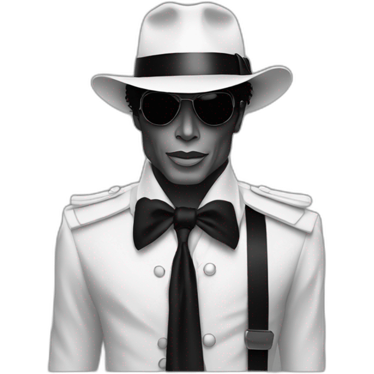 Michael Jackson noir et blanc à la fois emoji