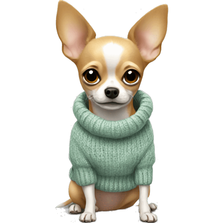 Chihuahua in sweater emoji