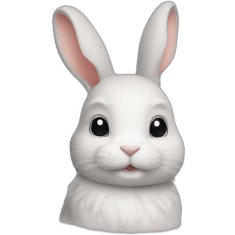 Lapin sur chat emoji